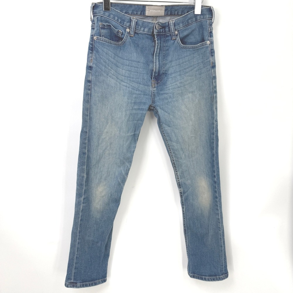 Everlane Slim Fit Jeans‎ Womens 27 Stretch Blue Minimalist Basics Capsule Preppy
